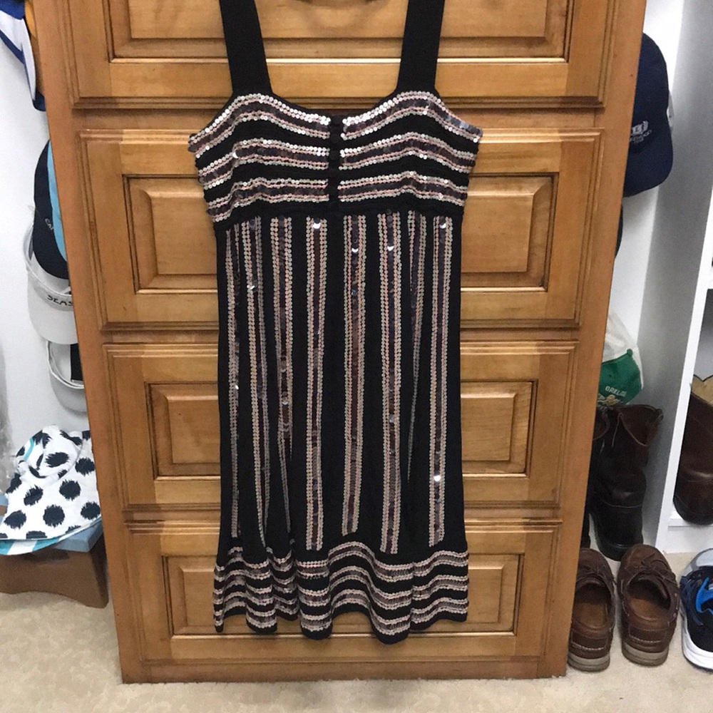 M Missoni Black Sequin Dress